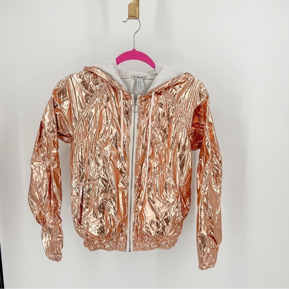 Forever 21 golden metallic jacket